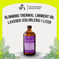 Correct photo - Slimming Thermal Liniment Oil Lavender Colorless - SLIMMING THERMAL LINIMENT OIL LAVENDER 1L_